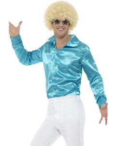 1970's Blue Shirt - Adult Costume (SM48197)