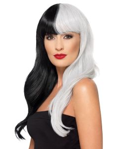 Deluxe Half & Half With Fringe Wig (SM48913)