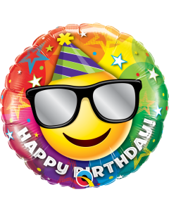 Happy Birthday Smiley - 18 Inch Foil Balloon (49507Q)