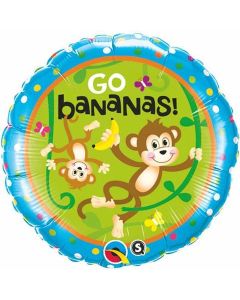 Monkeys Go Bananas - 18 Inch Foil Balloon (49927Q)