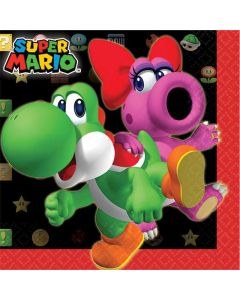 Super Mario Brothers Beverage Napkins (Pack of 16) (501554AM)