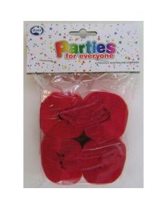 Scarlet Crepe Streamers (Pack of 4) - 35mm wide x 13m long x 4 qty (510081A)