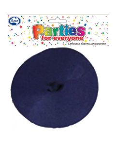Navy Crepe Streamer - 45mm Wide x 30m Long - Pack 1 (530053A)