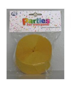 Gold Crepe Streamer - 45mm Wide x 30m Long - Pack 1 (530059A)