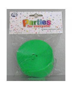 Lime Green  Crepe Streamer - 45mm wide x 30m long - Pack 1 (530337A)