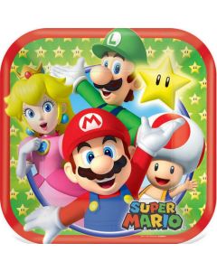 Super Mario Brothers - Paper Plates 17cm (Pack of 8) (541554AM)