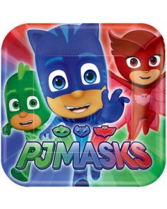 PJ Masks - Square Plates 17cm - 8 Pack (541741AM)