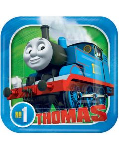 Thomas The Tank Engine Square Paper Plates 17cm (Pack of 8) (541752AM)