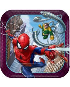 Spider-Man Webbed Wonder - Paper Plates 17cm Square (Pack of 8) (541860AM)