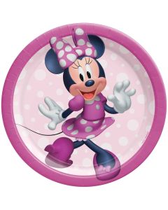 Minnie Forever Party - 17cm / 7 inch Round Paper Plate (Pack of 6) (542492AM)