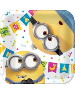 Minions Paper Plates 17cm (Pack of 8) (542572AM)