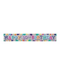 30th Birthday Banner - Foil Balloon Banner (E3152 )