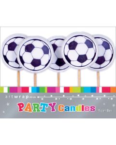 Soccer Balls Candles - Pack 5 (E34124)