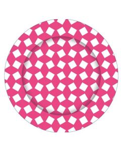 Hot Pink Printed - Plates (E3528)
