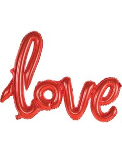 Love Script - Red - 59cm Foil Balloon (E4130 )