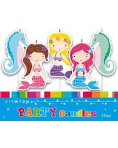 Mermaid Party  - Candles Pack 5 (E4263)