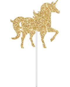 Unicorn Party - Cake toper Glitter Gold (E4936)