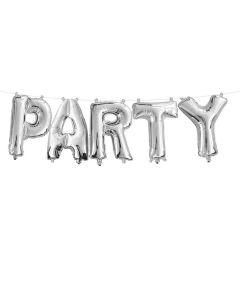 Party - Silver - Foil Balloon Banner (E4331 )