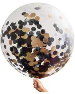 Confetti Balloon 90cm - Rose Gold (E4909)