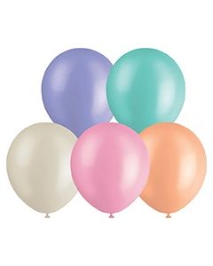 Balloons Pastel Assorted - 30cm Pack 10 (E5578)