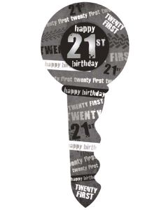 Keepsake Key 21st Birthday Boy (E61703)