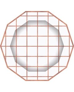 Rose Gold Plate (Pack of 8) (E6607)