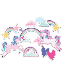 Unicorn Wall Decorations(Pack of 12) (E6632)