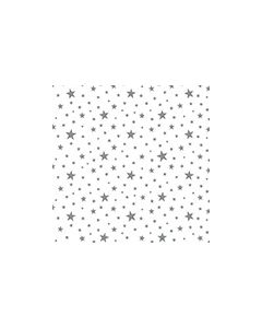 Cello Sheet Silver Stars - 1m (E5228)