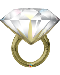 Diamond Wedding Ring - 37 Inch Foil Balloon (57819Q)