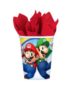 Super Mario Brothers - Paper Cups 266ml (Pack of 8) (581554AM)