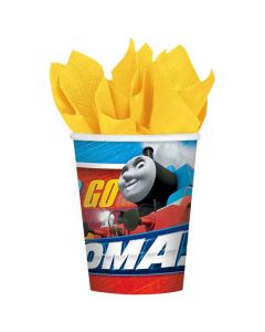 Thomas The Tank All Aboard Paper Cups 266ml (Pack of 8) (581752AM)