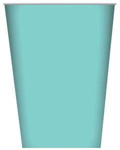 Paper Cups - Teal - (Pack of 8) (E6880)