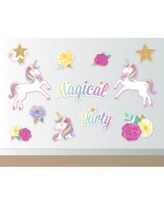 Unicorn Wall Decoration(Pack of 12) (E7394)