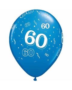 60-A-Round Sapphire Blue Pearl - 28cm (11 Inch) Latex Balloon (60-04)