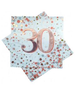 Sparkling Fizz Rose Gold - Napkin 30 (Pack of 16) (635784A)
