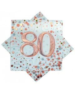 Sparkling Fizz Rose Gold - Napkin 80 (Pack of 16) (635845A)