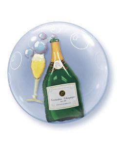 Bubbles Champagne - 24 Inch Double Bubble Balloon (68810Q)