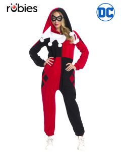 Harley Quinn Onesie Jumpsuit Adult Costume (RUB700552)