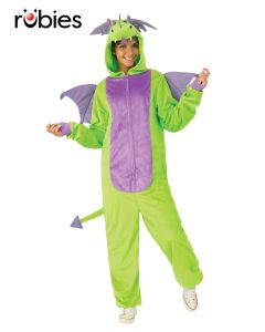 Green Dragon Furry Onesie Adult Costume (RUB701074)