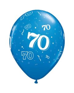 70-A-Round Sapphire Blue Pearl - 28cm (11 Inch) Latex Balloon (70-04)
