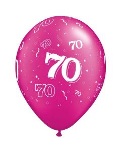 70-A-Round Magenta Pearl - 28cm (11 Inch) Latex Balloon (70-11)