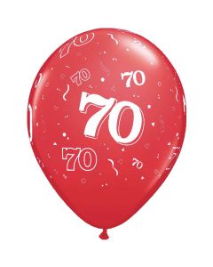 70-A-Round Red Pearl - 28cm (11 Inch) Latex Balloon (70-14)
