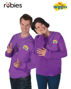 The Wiggles Purple Costume Top Adult Costume (RUB7326P)