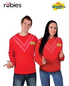 The Wiggles Red Costume Top Adult Costume (RUB7328P)