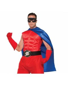 Superhero Cape - Blue - Adult Costume (76487F)