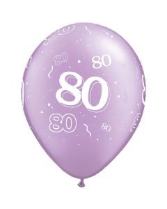 80-A-Round Lavender Pearl - 28cm (11 Inch) Latex Balloon (80-08)