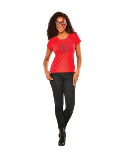 Spider-Girl Rhinestone Tshirt Adult Costume (RUB810423)