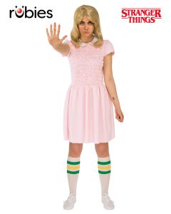 Stranger Things Eleven Pink Dress Adult Costume (RUB821130)