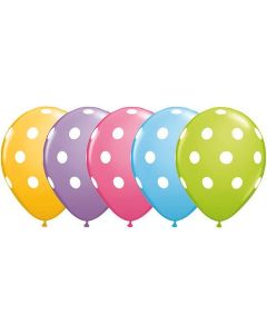 Big Polka Dots Special Assorted - 28cm (11 Inch) Latex Balloon (86421Q)
