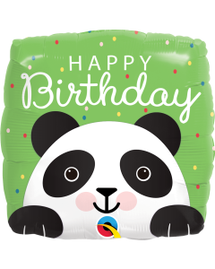 Birthday Panda - Square 18 Inch Foil Balloon (87995Q)